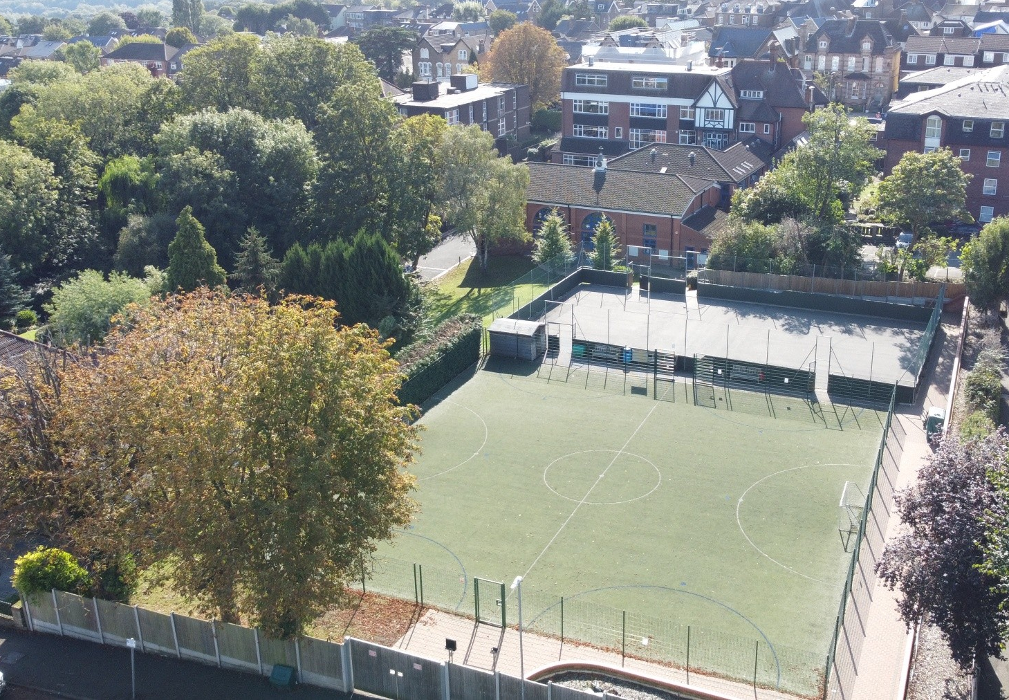 Loyola Prep school aerial shot