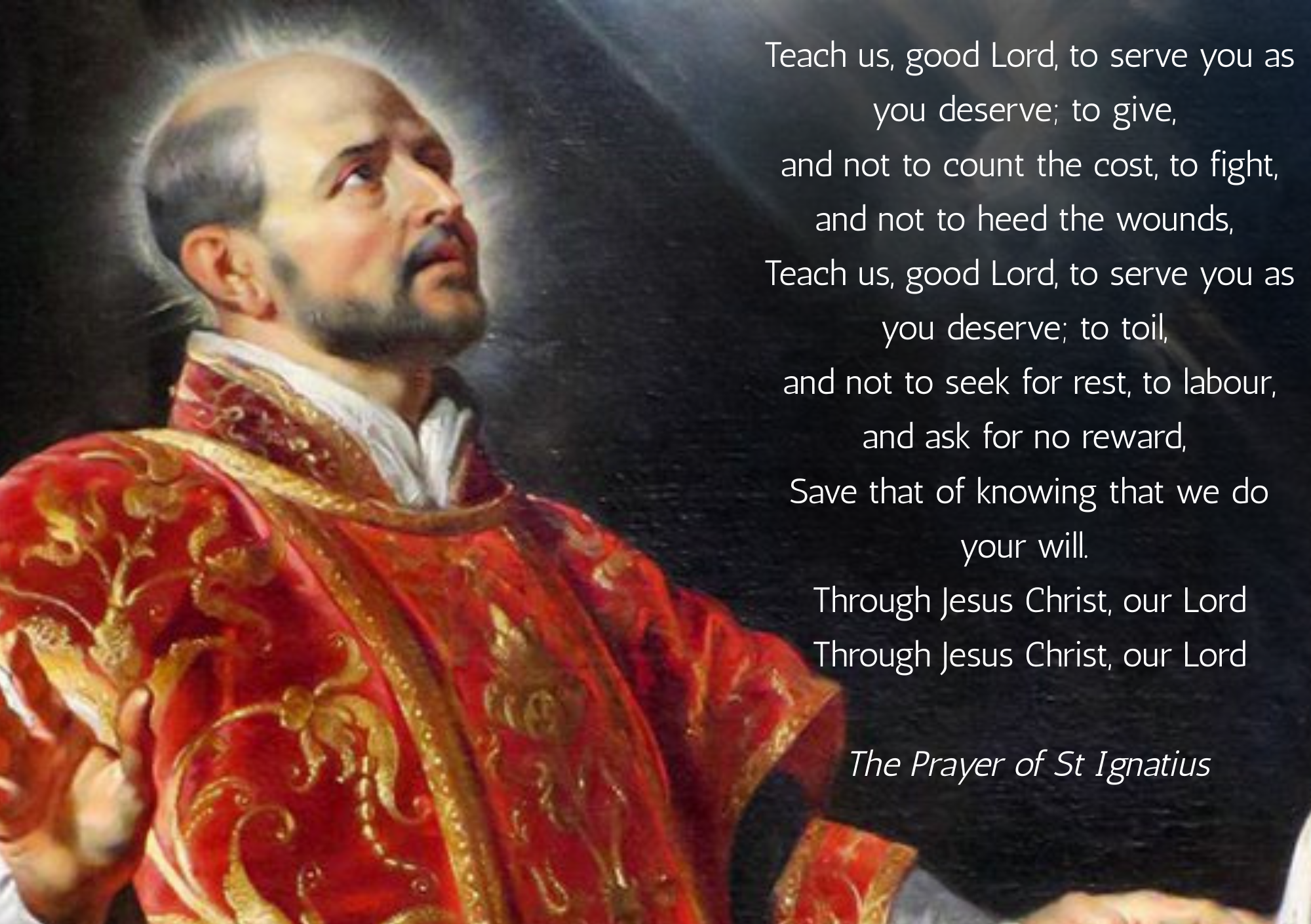 Loyola Prep Prayer of St Ignatius