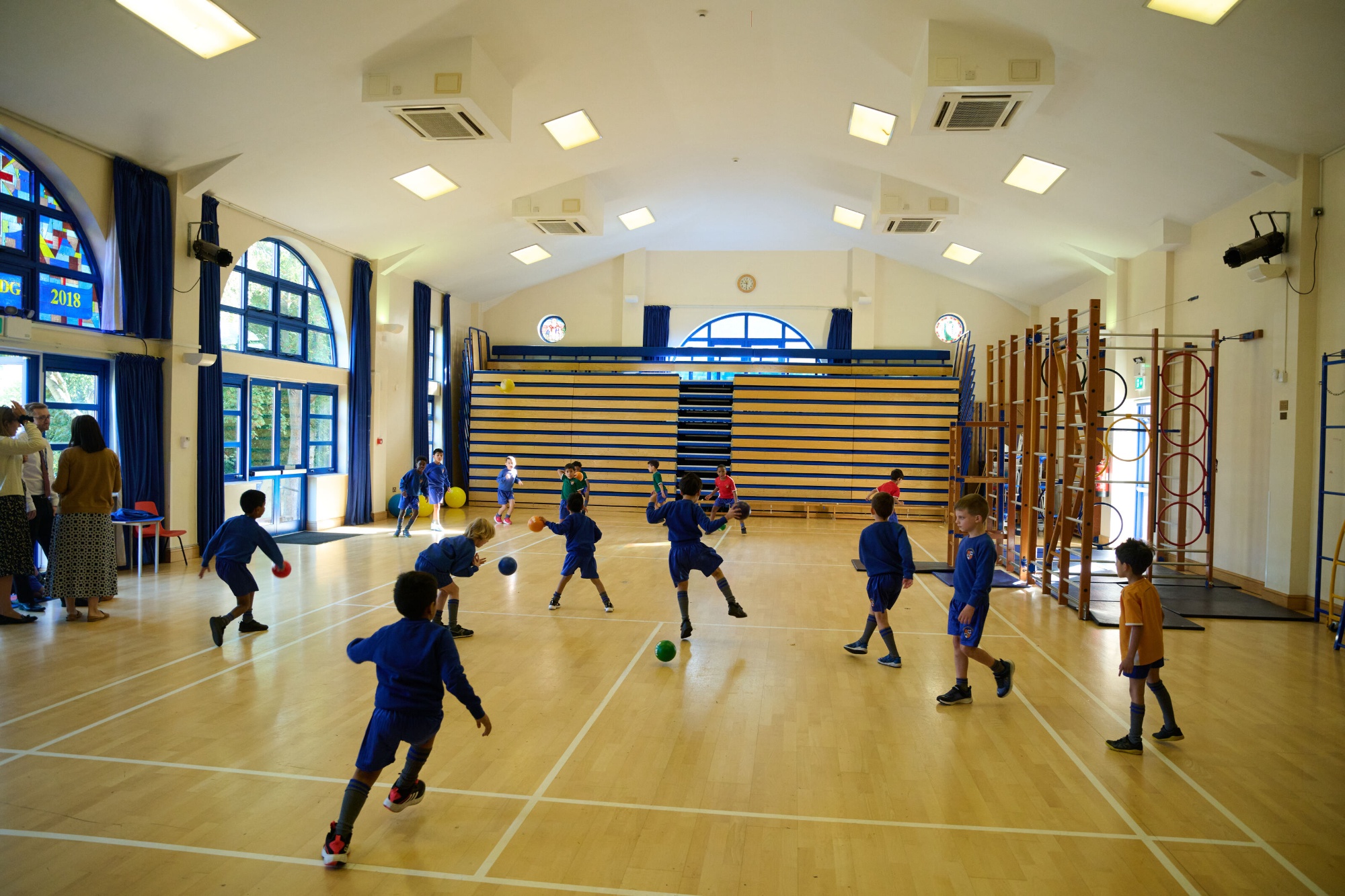 Loyola boys PE lesson