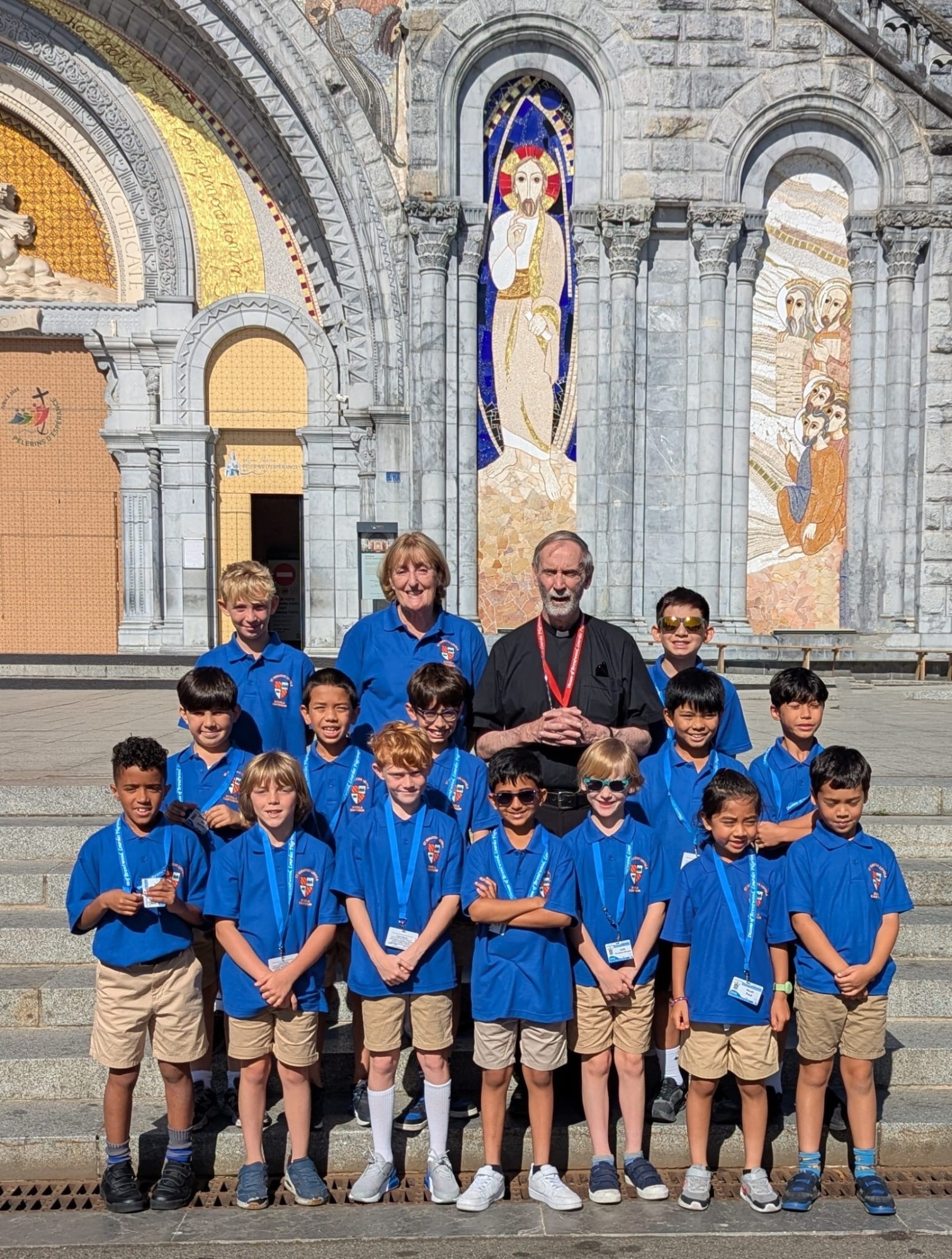 Loyola Prep boys at Lourdes