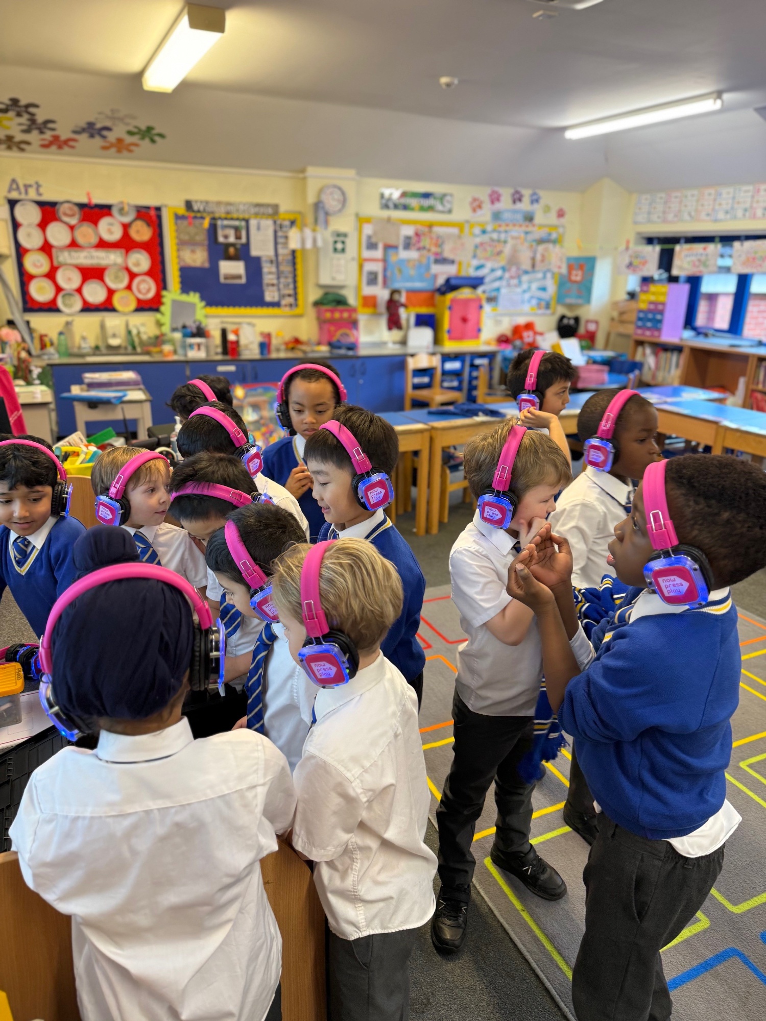 Loyola Prep boys enjoying their lessons